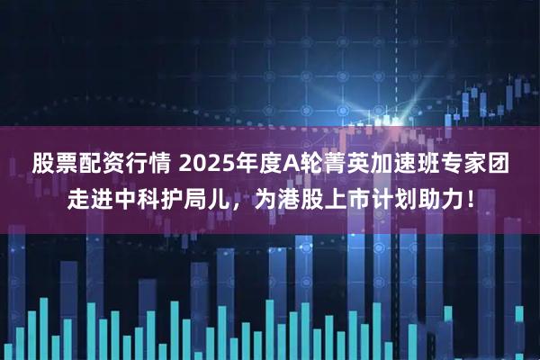 股票配资行情 2025年度A轮菁英加速班专家团走进中科护局儿，为港股上市计划助力！
